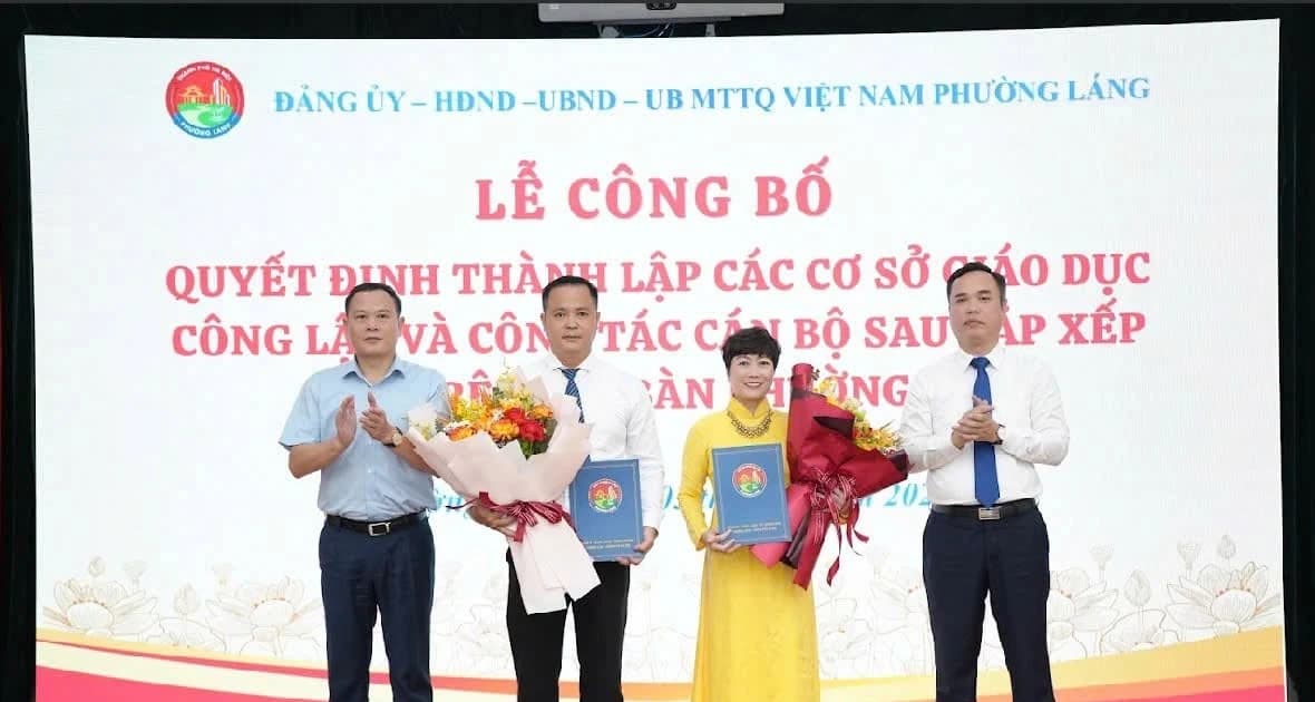 Phường trung tâm TP Hà Nội thành lập Trường liên cấp Huỳnh Thúc Kháng