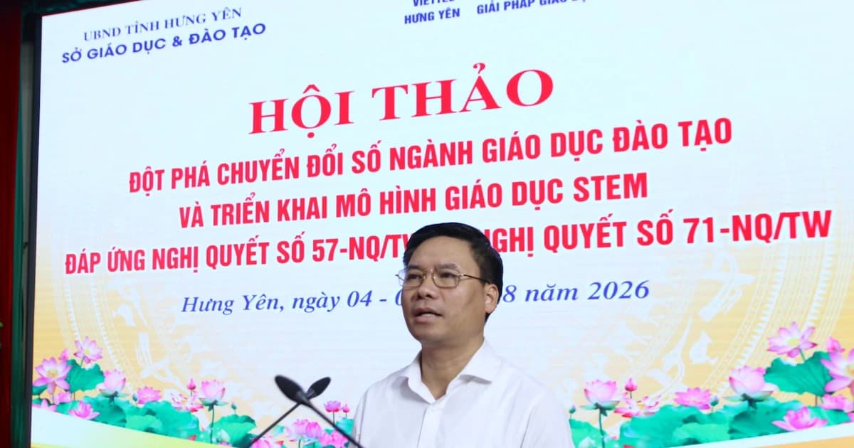 Hưng Yên đẩy mạnh chuyển đổi số, đưa STEM và AI vào trường học