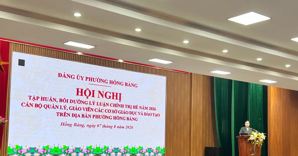 Hải Phòng bồi dưỡng lý luận chính trị cho cán bộ quản lý, giáo viên