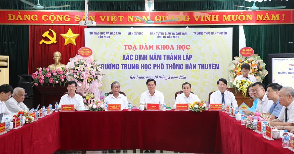 Xác định năm thành lập ngôi trường khoa bảng, hiếu học đất Kinh Bắc