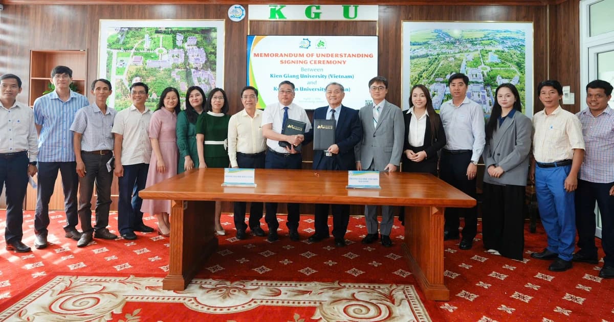 Trường Đại học Kiên Giang và Đại học Khoa học Kỹ thuật Côn Sơn hợp tác toàn diện