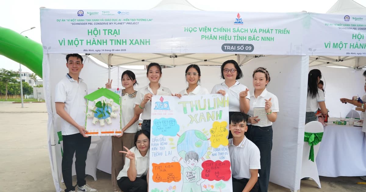 Hội trại 'Vì một hành tinh xanh 2026' lan tỏa sáng tạo vì tương lai bền vững
