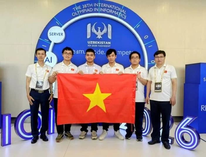 Việt Nam nằm trong nhóm 8 quốc gia dẫn đầu tại Olympic Tin học quốc tế 2026