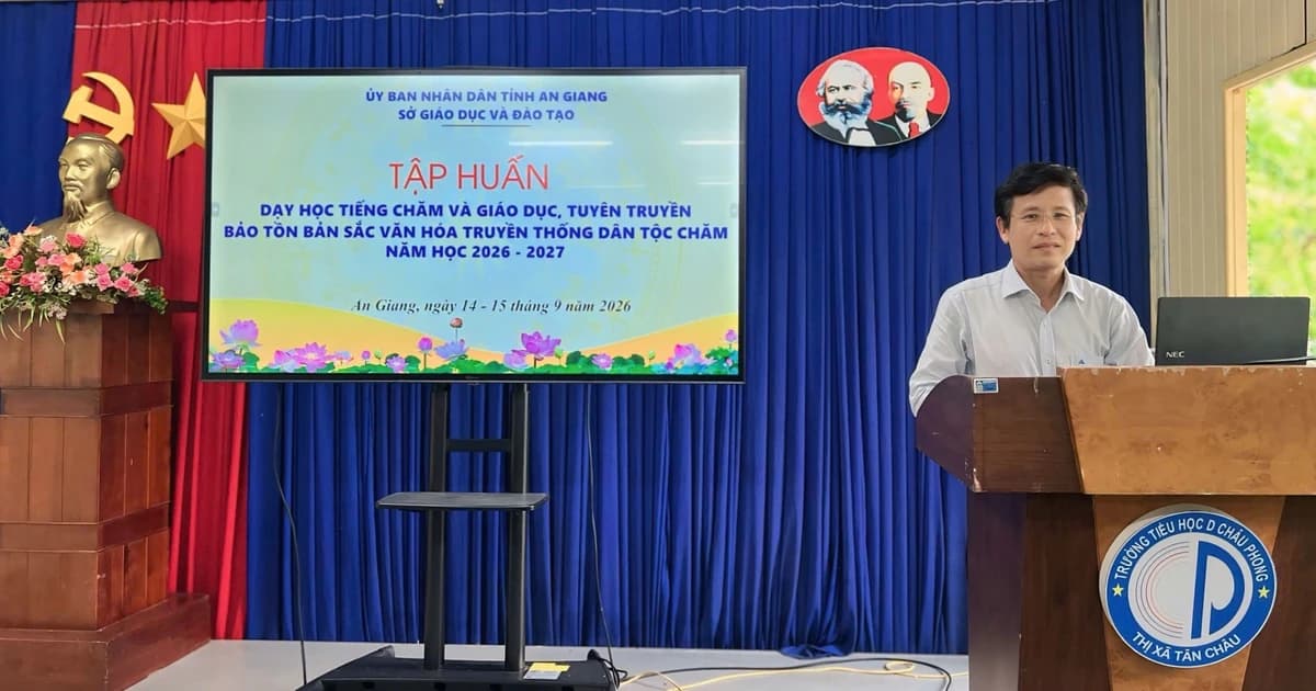 An Giang nâng cao năng lực dạy học tiếng dân tộc cho cán bộ, giáo viên