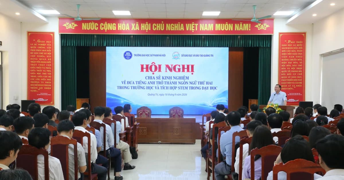 Quảng Trị xây dựng lộ trình đưa tiếng Anh thành ngôn ngữ thứ 2 trong trường học