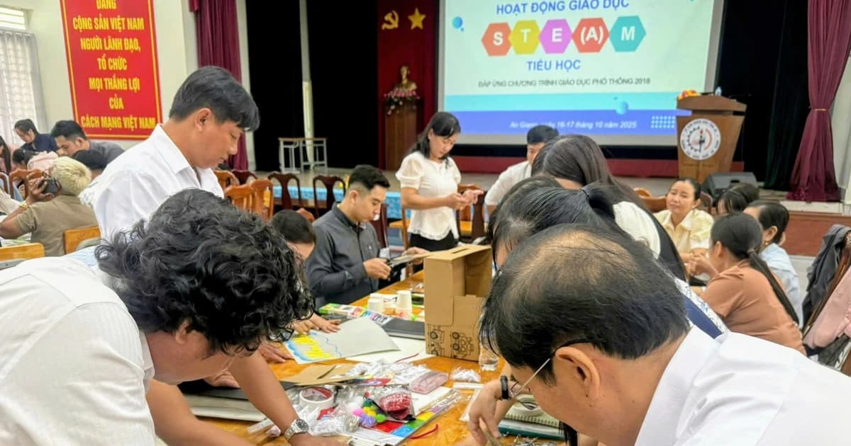 Ngành GD&ĐT An Giang tăng cường hoạt động giáo dục STEM/STEAM trong trường học