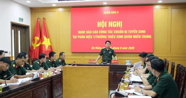 Rà soát phương án tuyển sinh Phân hiệu 1 Trường Thiếu sinh quân miền Trung
