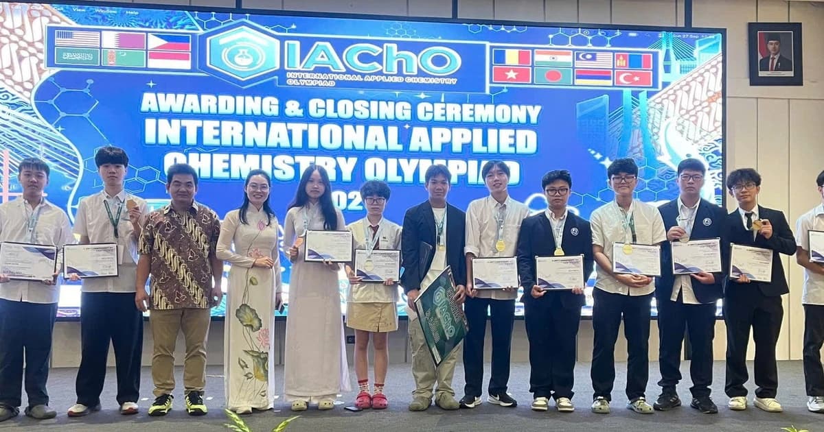 Học sinh Việt Nam xuất sắc tại Olympic Hóa học ứng dụng quốc tế 2026