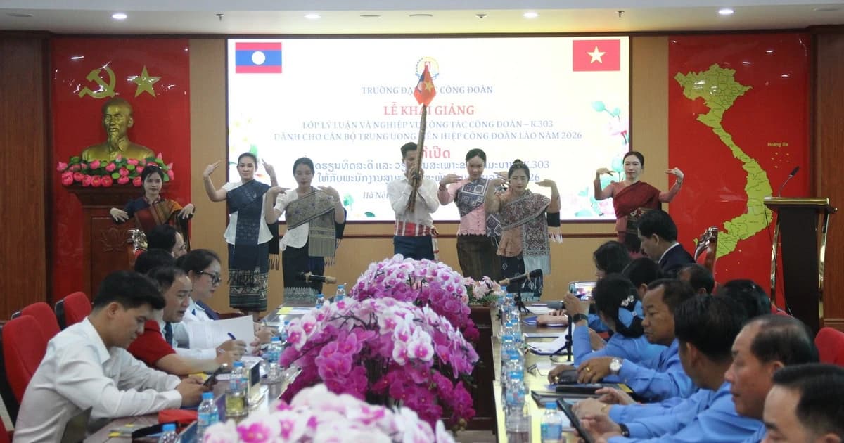 15 cán bộ Công đoàn Lào tham gia khóa đào tạo tại Việt Nam