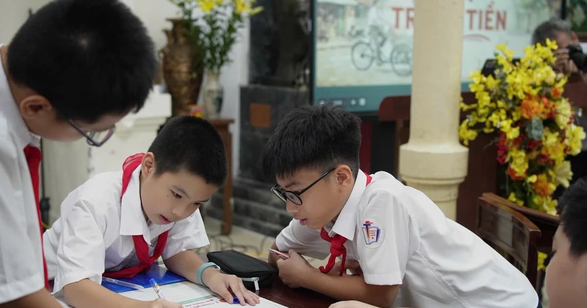 Học sinh trải nghiệm STEM gắn với di sản văn hóa Hà Nội