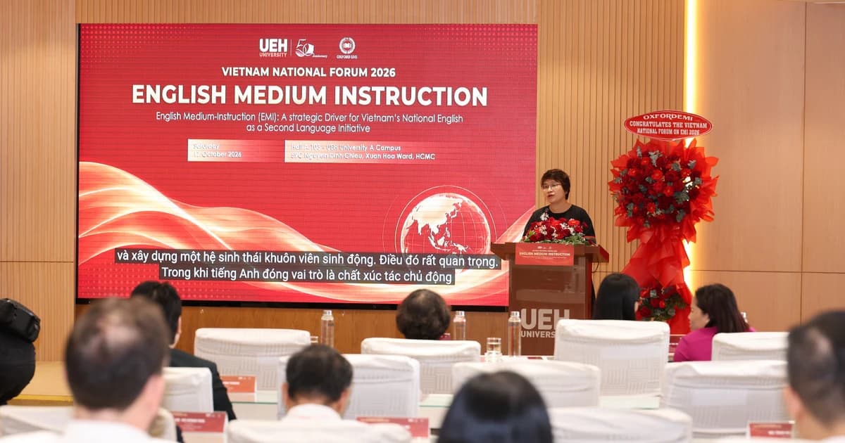 Đưa tiếng Anh thành ngôn ngữ thứ hai: Giáo dục đại học cần chuyển động từ EMI