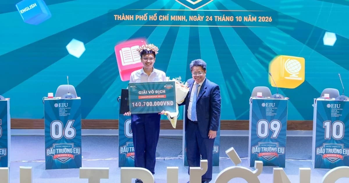 Học sinh chinh phục tri thức, nhận phần thưởng trăm triệu tại 'Đấu trường EIU'