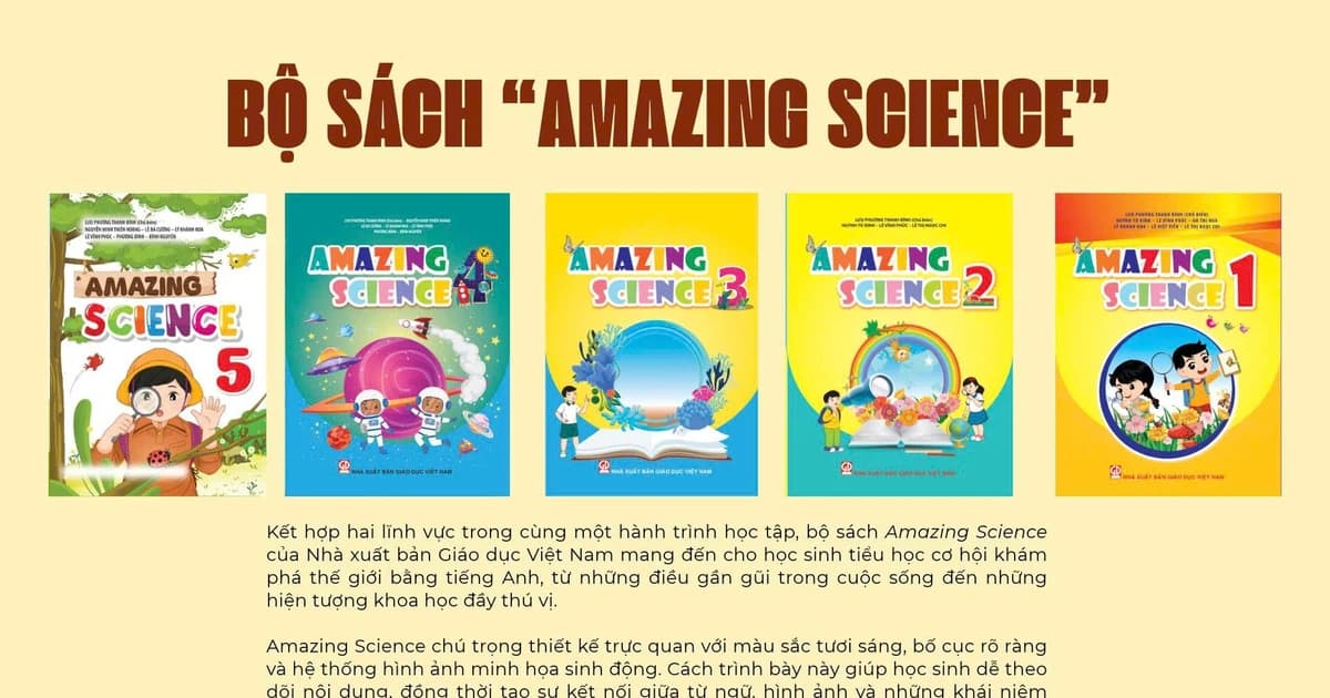 Mở cánh cửa khoa học, khơi nguồn tiếng Anh từ những năm đầu đời