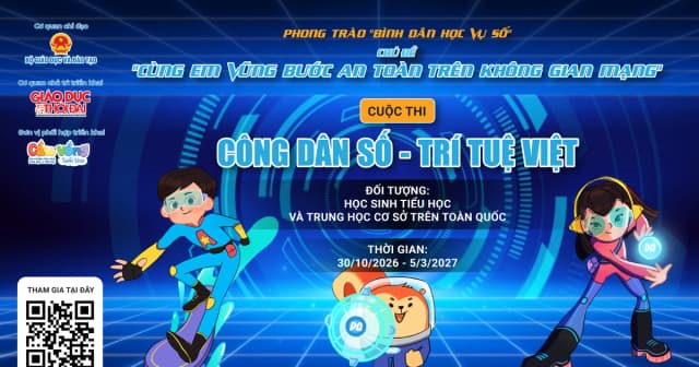 Phát động Cuộc thi 'Công dân số - Trí tuệ Việt' cho học sinh toàn quốc