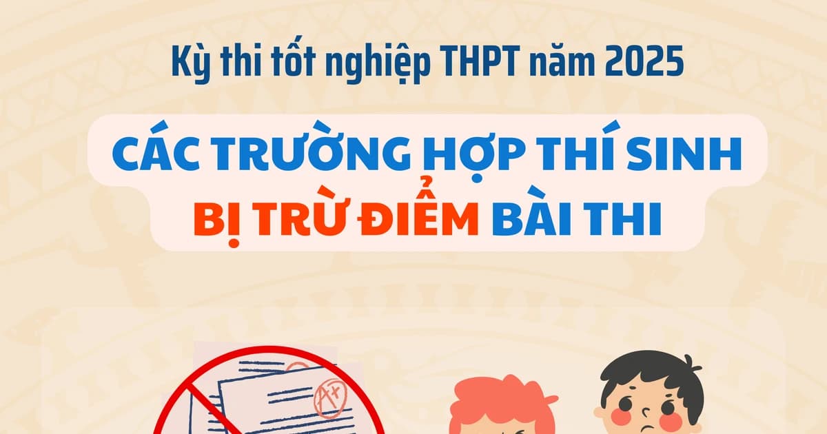 Các trường hợp bị trừ điểm bài thi, hủy bỏ kết quả thi tốt nghiệp THPT