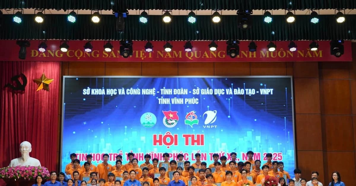 Trao 55 giải tại Hội thi tin học trẻ tỉnh Vĩnh Phúc