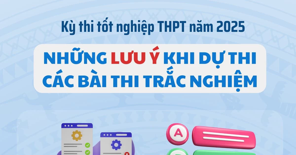 Lưu ý thí sinh khi thi tốt nghiệp THPT bài trắc nghiệm