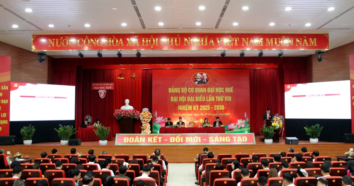 Đại hội đại biểu Đảng bộ cơ quan Đại học Huế nhiệm kỳ 2025-2030