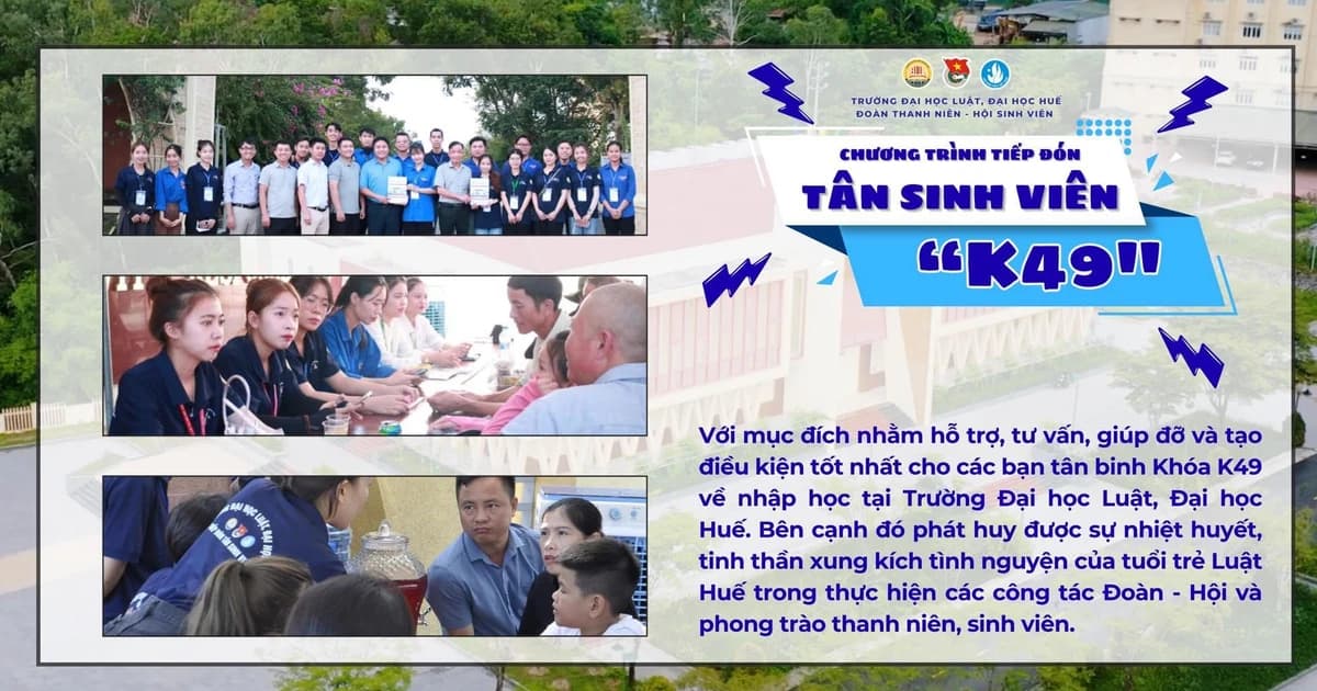 Trường Đại học Luật, ĐH Huế tặng nhiều suất ký túc xá miễn phí cho tân sinh viên