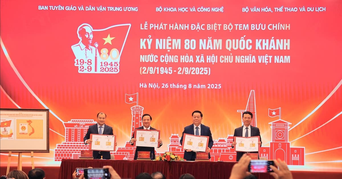 Bộ tem đặc biệt kỷ niệm 80 năm Quốc khánh: Dấu mốc Bác Hồ đọc Tuyên ngôn Độc lập và niềm tự hào Việt Nam