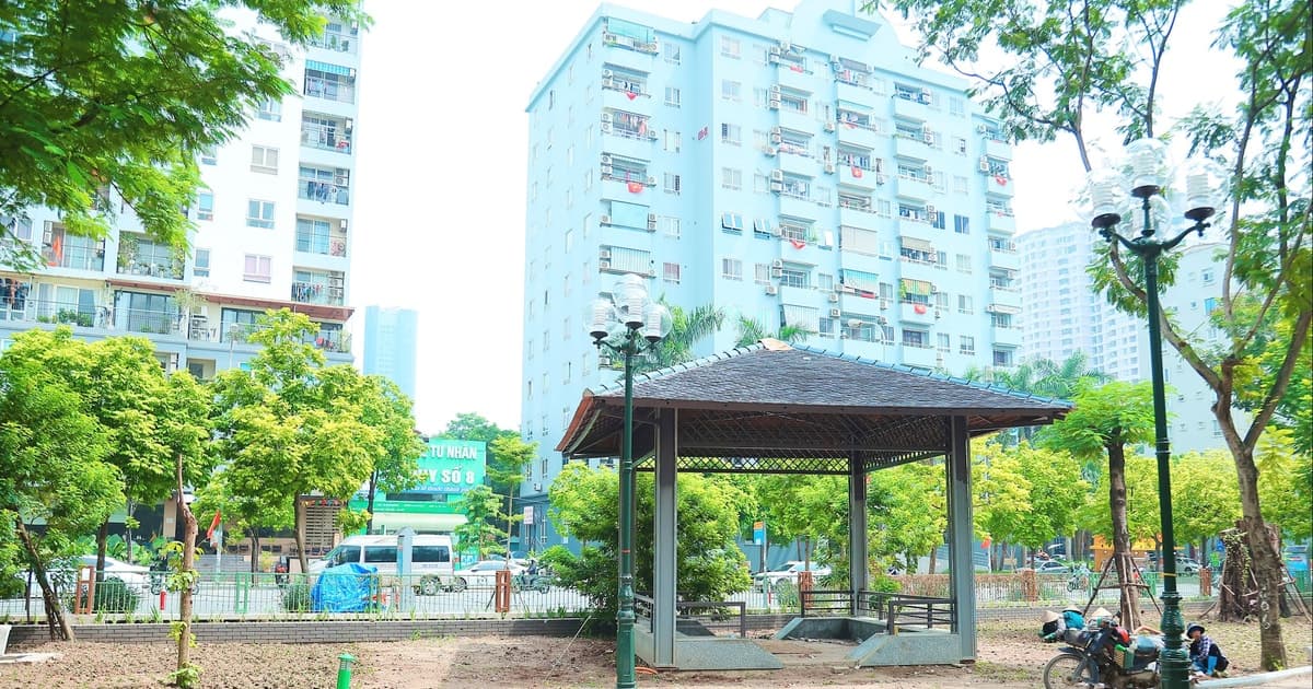 Diện mạo mới của Công viên Cầu Giấy sau nửa năm cải tạo, nâng cấp