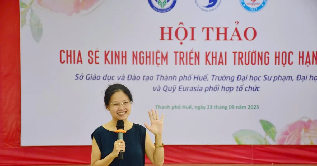TP Huế chia sẻ kinh nghiệm triển khai trường học hạnh phúc