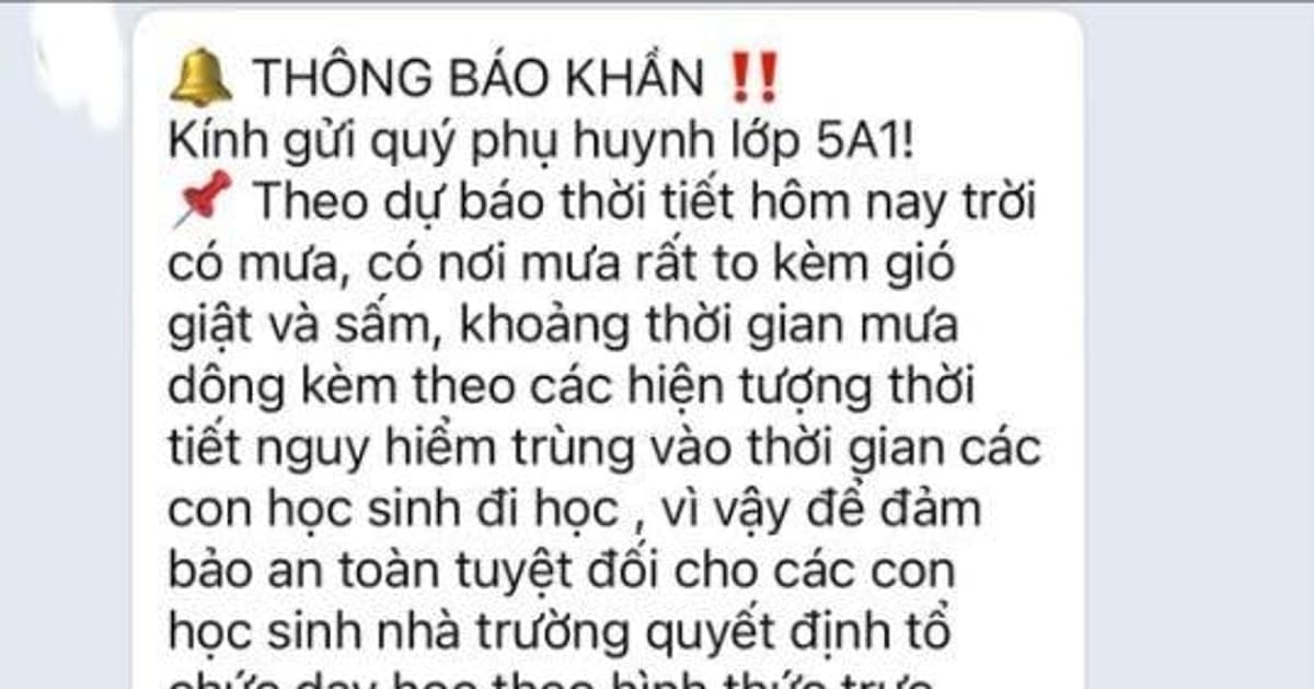 Hàng loạt trường học Hà Nội chuyển sang học online vì lo ngập sau mưa lớn
