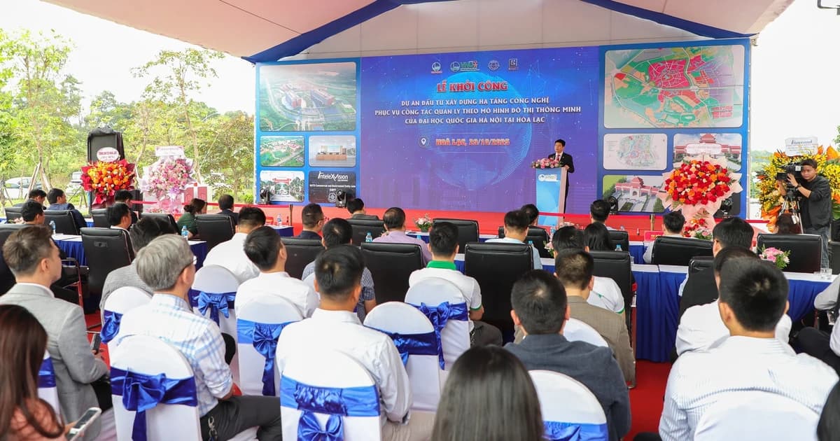 ĐHQGHN khởi công Dự án hạ tầng công nghệ đô thị thông minh tại Hòa Lạc