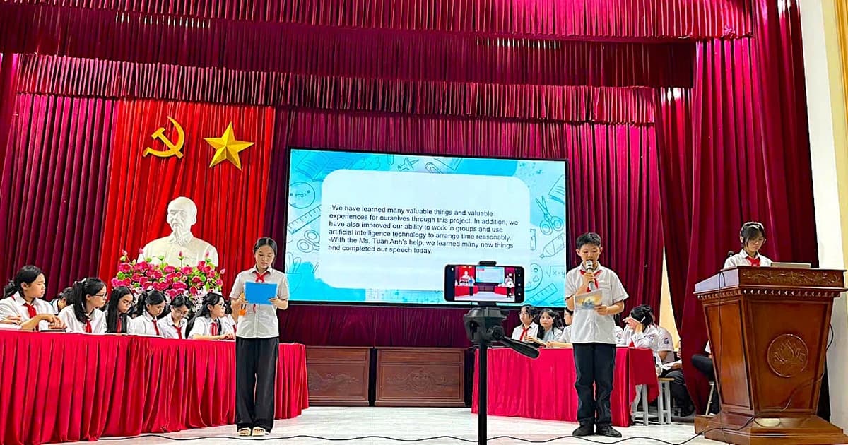 Ứng dụng AI giúp học sinh tự tin kể chuyện bằng tiếng Anh