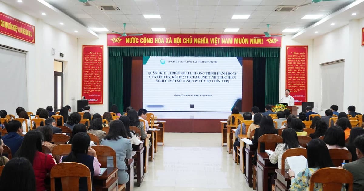 Triển khai Nghị quyết 71: Giáo dục Quảng Trị bước vào giai đoạn đổi mới mạnh mẽ