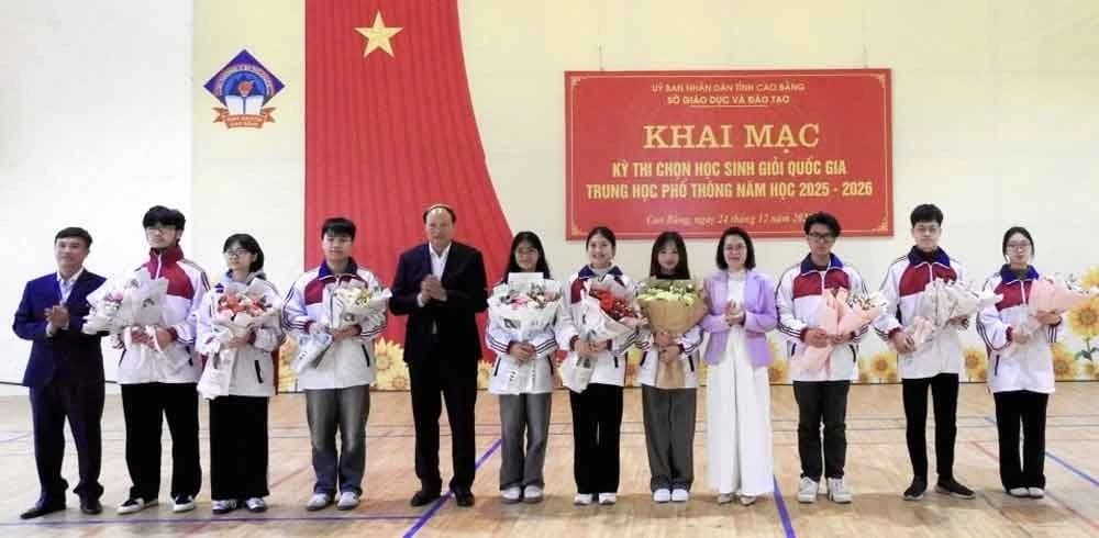 Khai mạc Kỳ thi chọn học sinh giỏi Quốc gia tại Cao Bằng