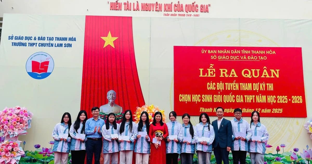 Thanh Hoá khen thưởng giáo viên và học sinh trong Kỳ thi chọn HSG quốc gia THPT