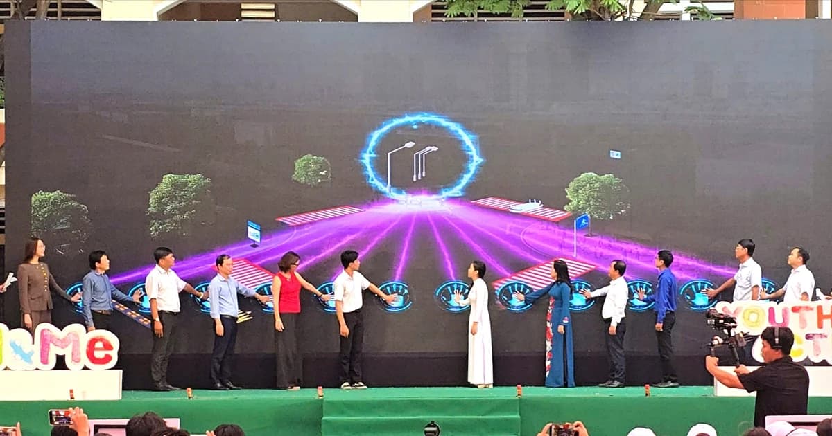 Hàng nghìn học sinh Vĩnh Long tham gia hành động vì những thành phố đáng sống