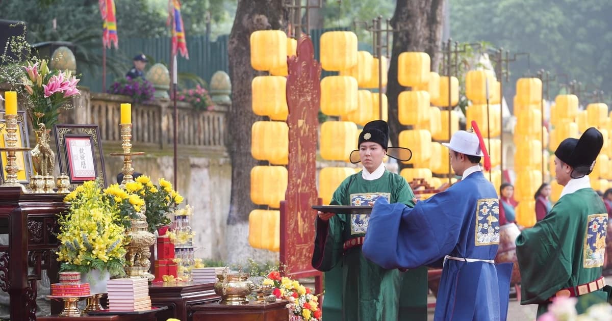 Tái hiện nghi lễ Tết cổ truyền: Đánh thức mạch nguồn văn hiến Thăng Long