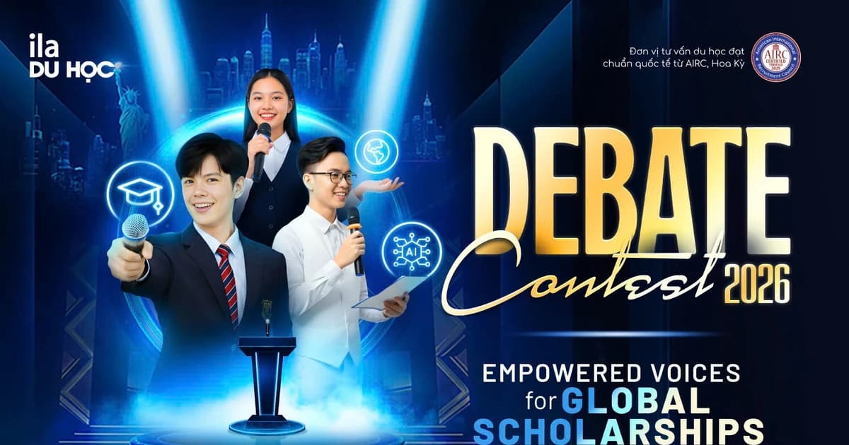 ILA Debate Contest 2026 mở lối học bổng THPT Mỹ cho học sinh Việt