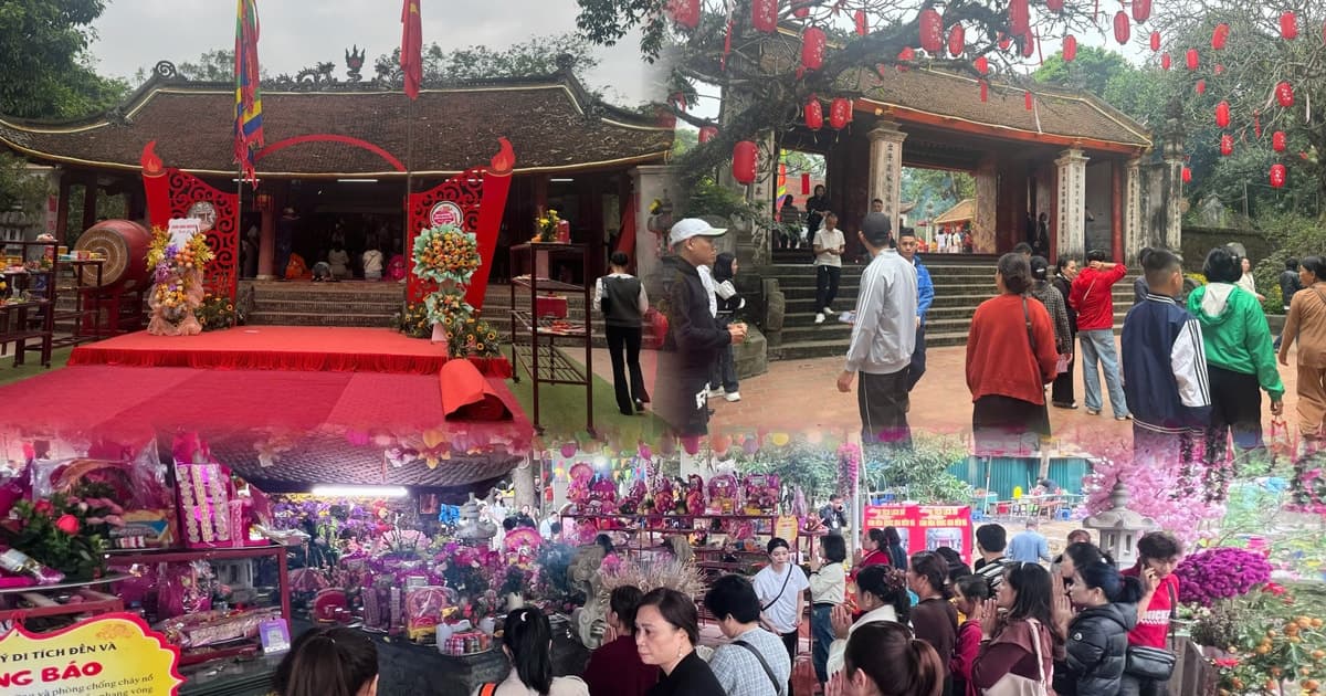 Đông đảo người dân về dự Lễ hội đền Và 2026