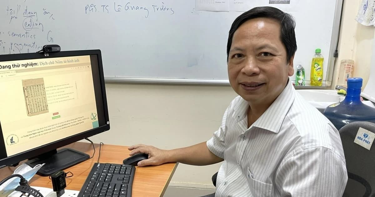 Ứng dụng AI chuyển chữ Nôm sang chữ Quốc ngữ