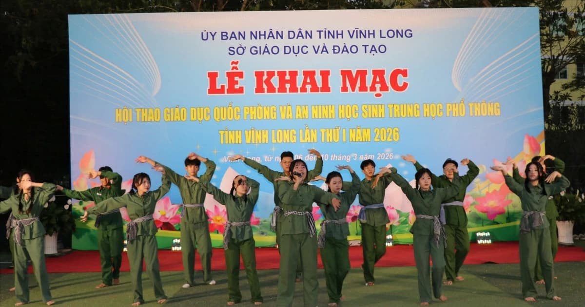 Khai mạc Hội thao quốc phòng - an ninh học sinh THPT Vĩnh Long lần thứ I