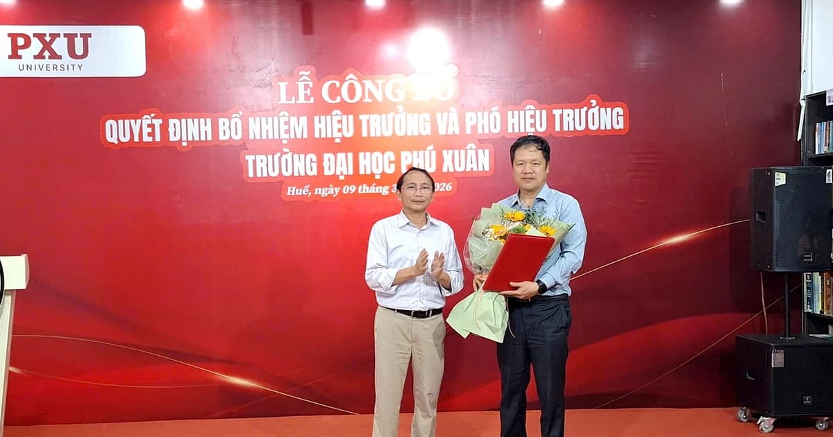 Công bố Hiệu trưởng và Phó Hiệu trưởng Trường Đại học Phú Xuân