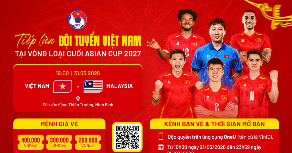 Điểm tin thể thao 20/3: Công bố giá vé trận Việt Nam - Malaysia, Man United chạm trán 'ngựa ô' Bournemouth