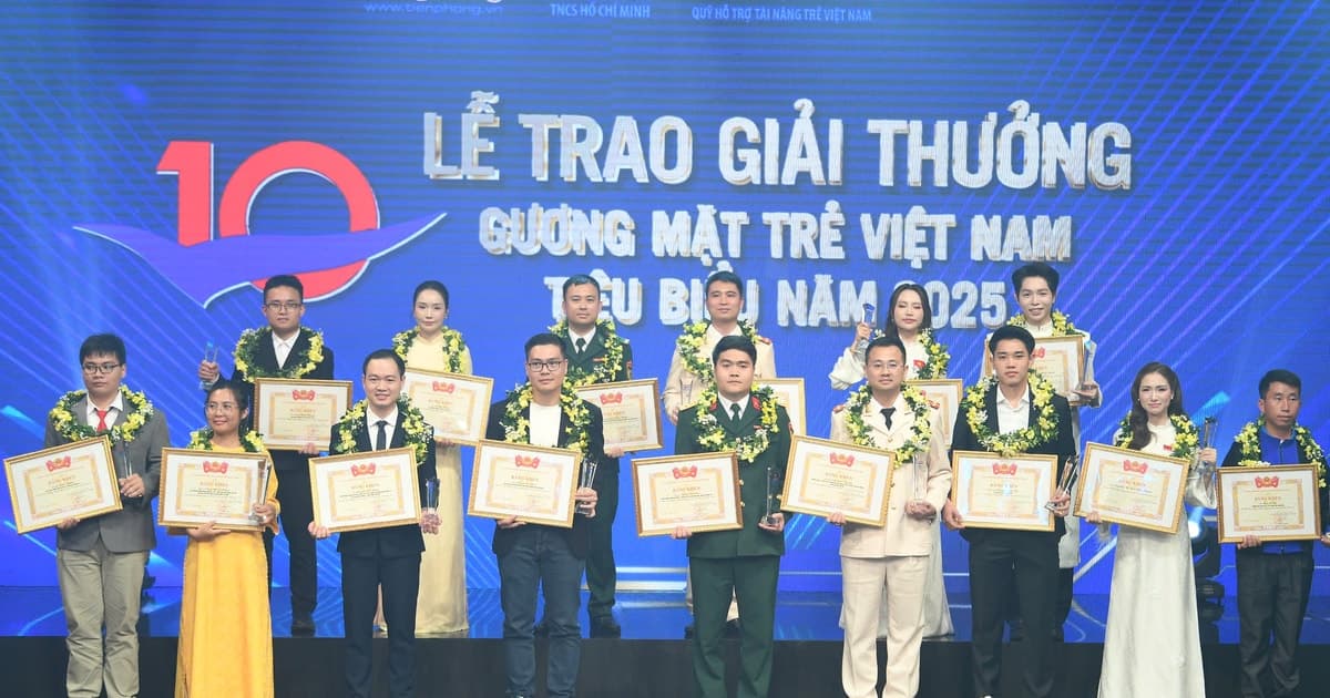 10 gương mặt trẻ Việt Nam tiêu biểu năm 2025 được vinh danh