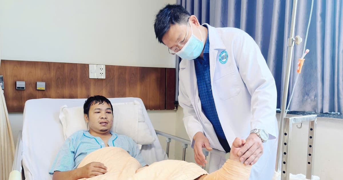 Gia Lai: Nối thành công gót chân đứt lìa cho nam thanh niên bị xe khách cán qua