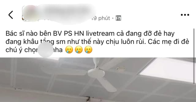 Tranh cãi xung quanh clip bác sĩ 'livestream trong phòng đẻ"