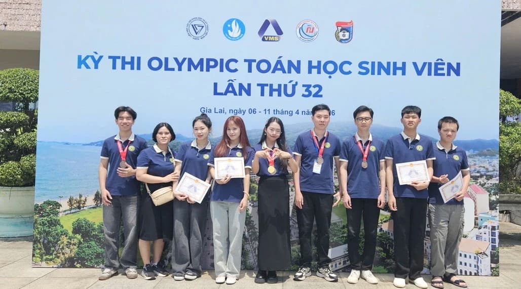 Học viện Nông nghiệp Việt Nam giành nhiều giải Kỳ thi Olympic Toán học HSSV toàn quốc