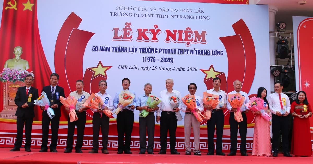 Trường phổ thông dân tộc nội trú lớn nhất Đắk Lắk kỷ niệm 50 năm thành lập