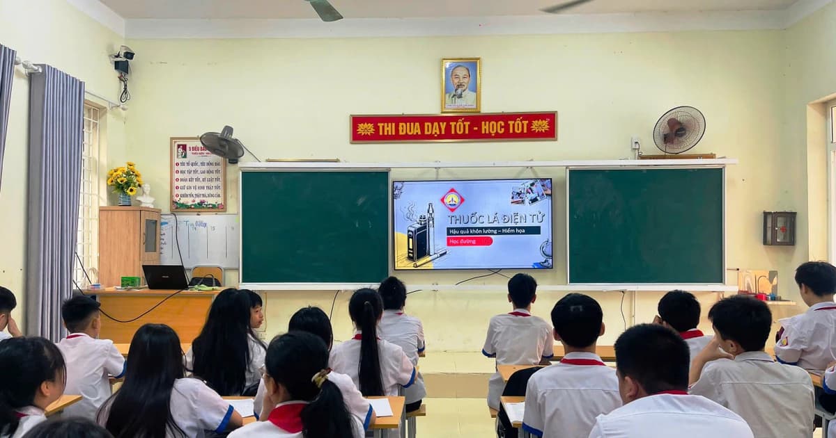 Xây dựng trường học không khói thuốc: Hiệu trưởng tiên phong