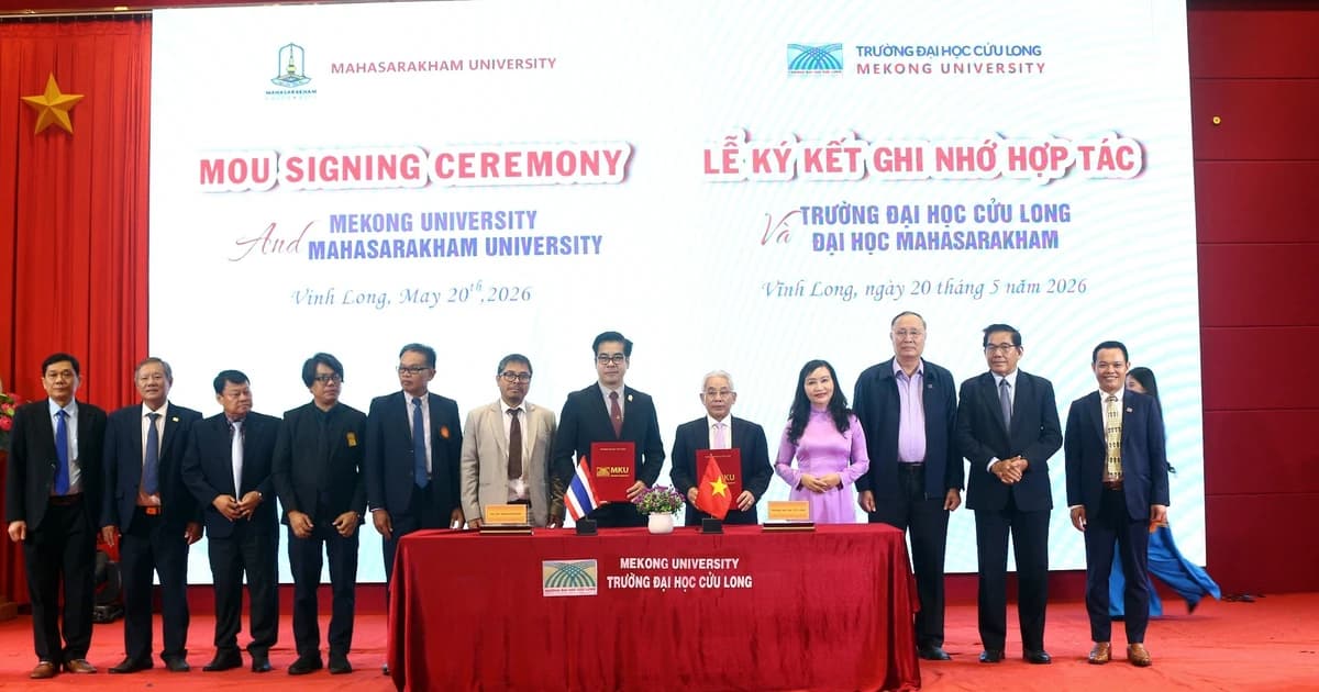 Trường ĐH Cửu Long ký kết hợp tác với Đại học Mahasarakham, Thái Lan