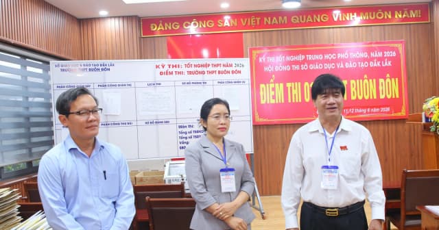 Lãnh đạo tỉnh Đắk Lắk gửi gắm niềm tin vào đội ngũ làm nhiệm vụ coi thi