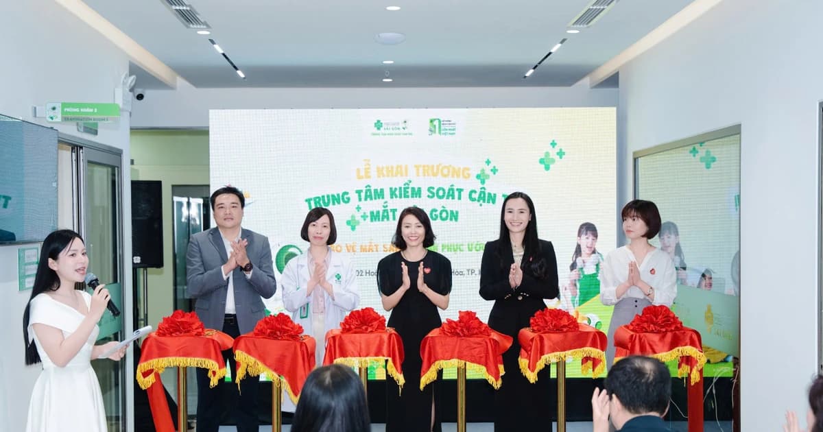 Mắt Sài Gòn Hoàng Ngân khai trương trung tâm kiểm soát cận thị cho trẻ em
