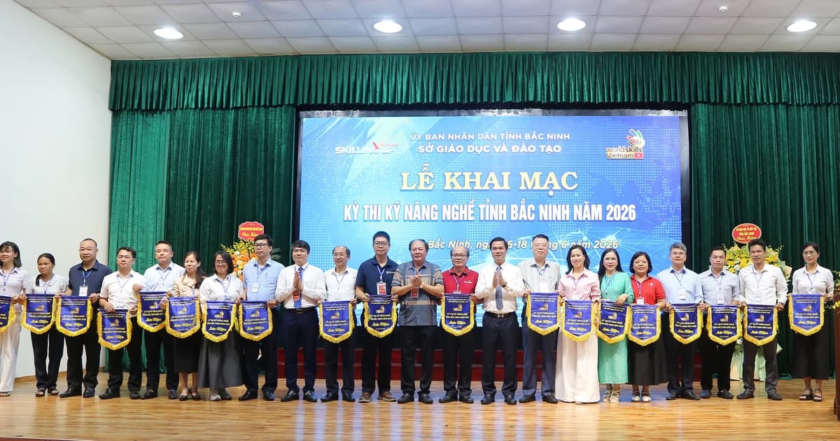 Khai mạc Kỳ thi kỹ năng nghề tỉnh Bắc Ninh năm 2026